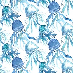 White - Jellyfish Swarm